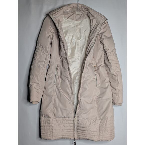 MISS SIXTY Womens cream coat parka puffer jacket size small - Picture 14 of 15